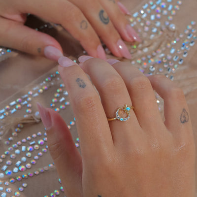 Opal Celestial Ring