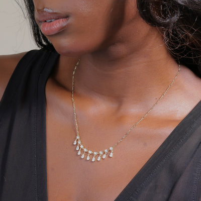 Diamond Fall Necklace