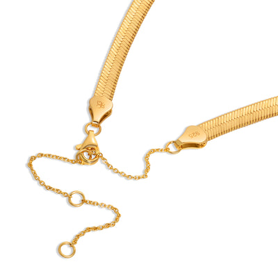 Sleek Herringbone Chain