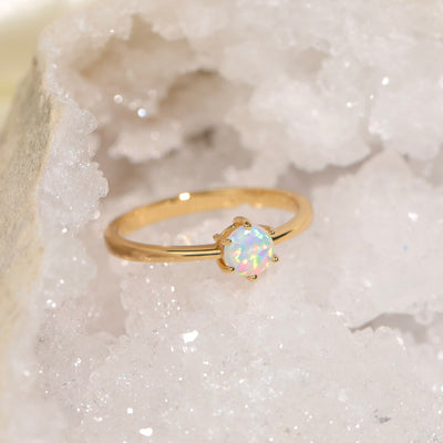 Wildfire Opal Ring
