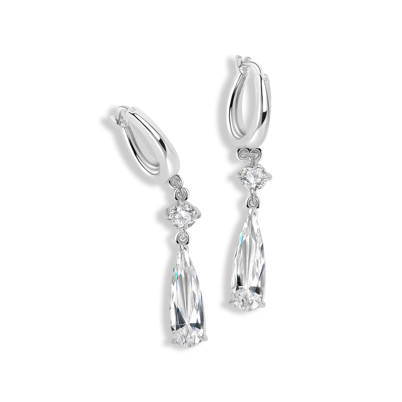 BABY ICE HOWL'S EARRINGS SILVER SS