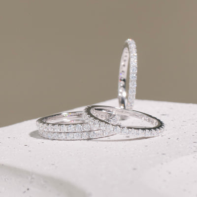 Diamant-Band-Ring