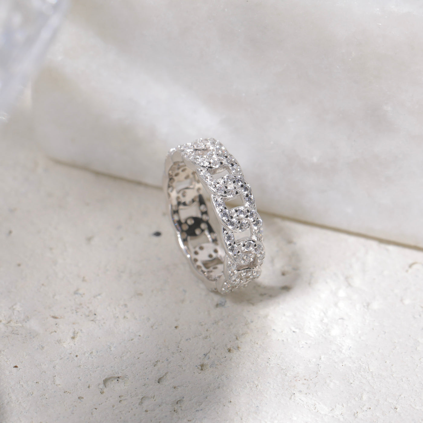 Anillo de cadena de diamantes