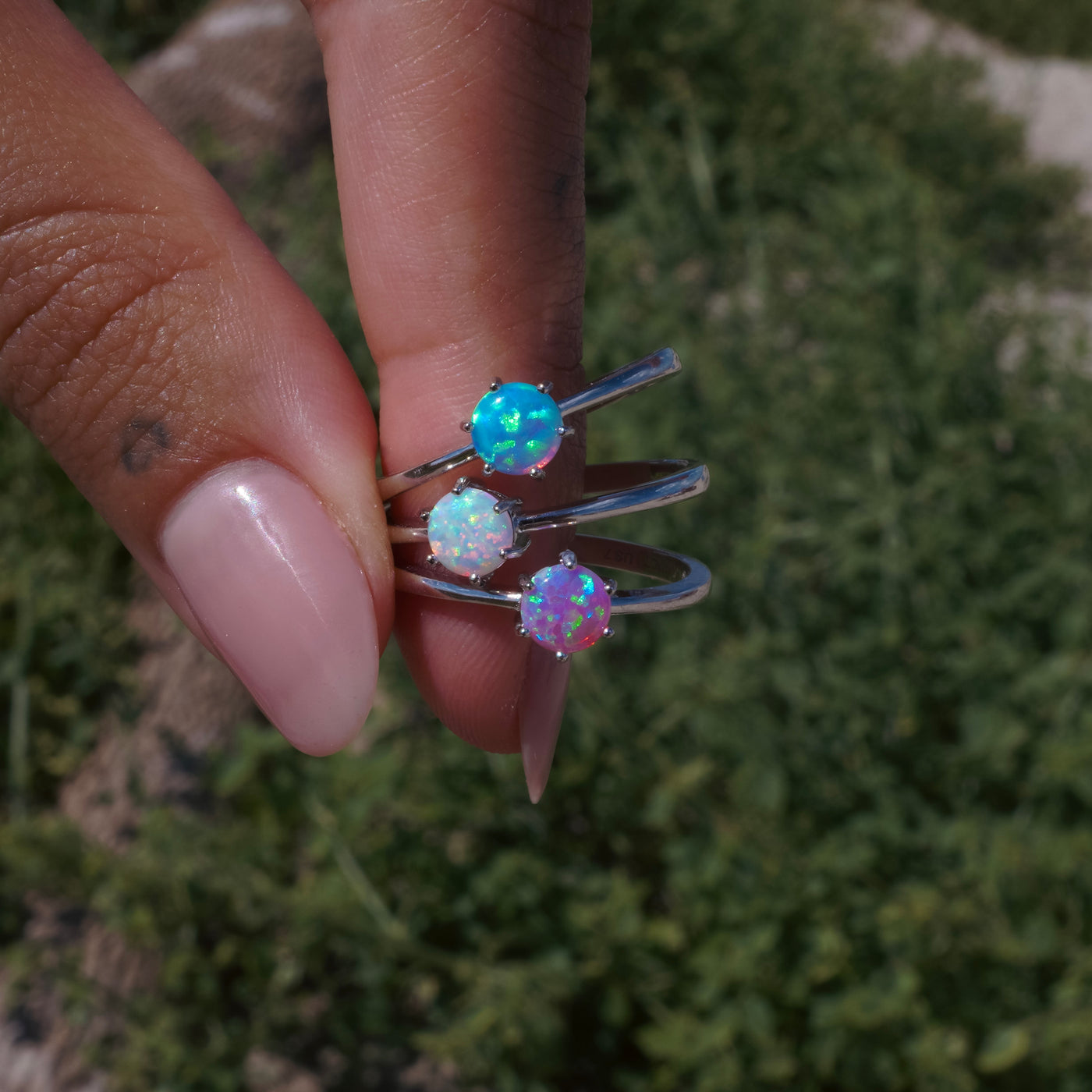 Wildfire Opal Ring