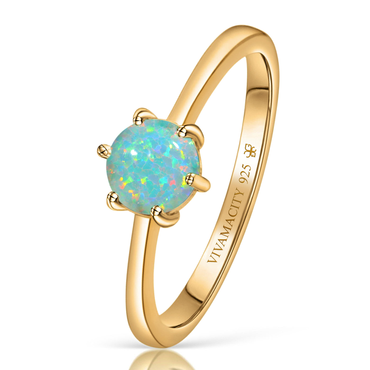 Bague Opale Blanche