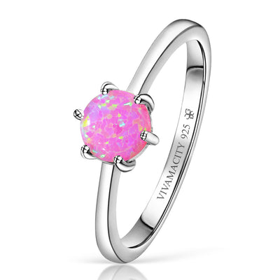 Bague Opale Blanche