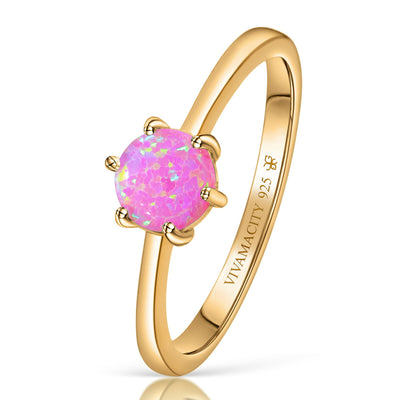 Bague Opale Blanche