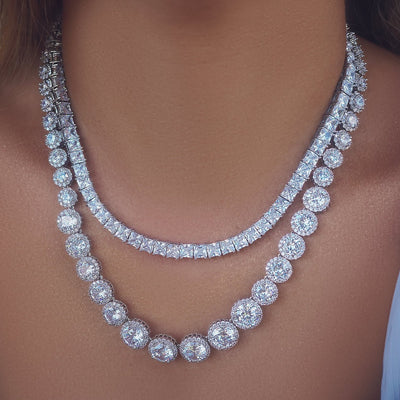 PRINCESS CUT NECKLACE SS