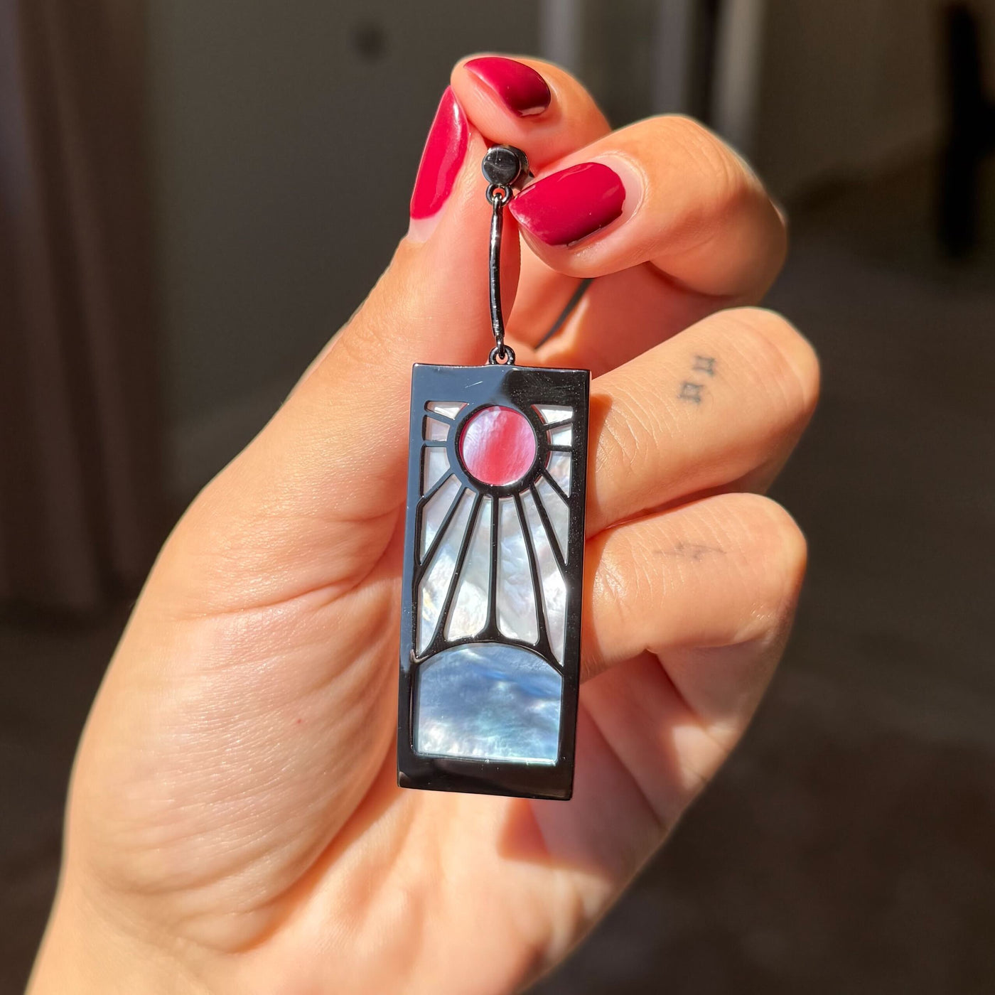 MISMATCHED BABY TANJIRO EARRINGS SS