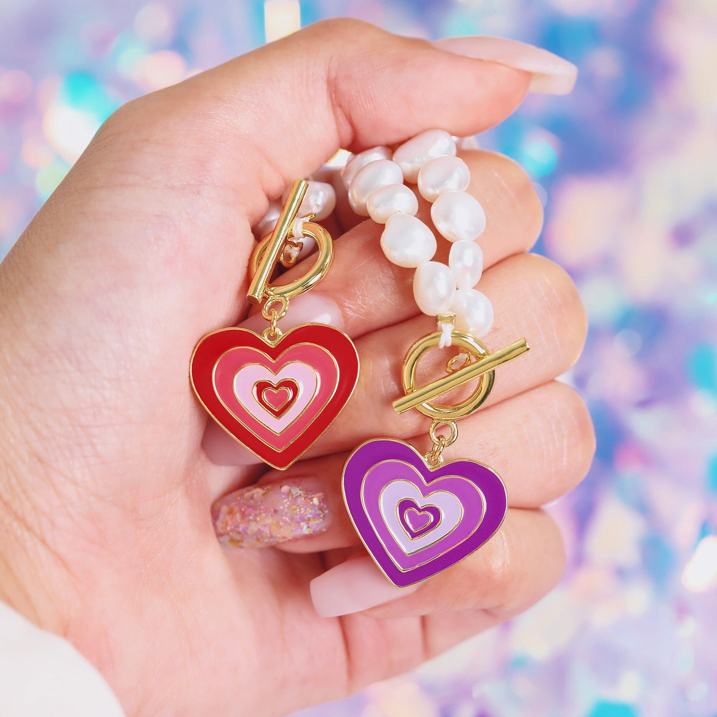 HEART PEARL NECKLACE SS