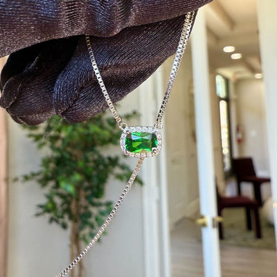 EMERALD NECKLACE SS
