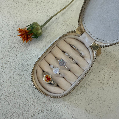 5 PACK RING SET SIZE 10 WITH CASE #1 SS