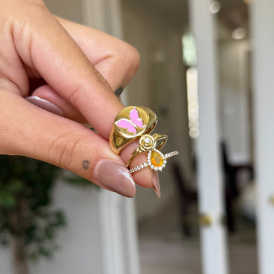 3 PACK SIZE 6 GOLD RINGS SS