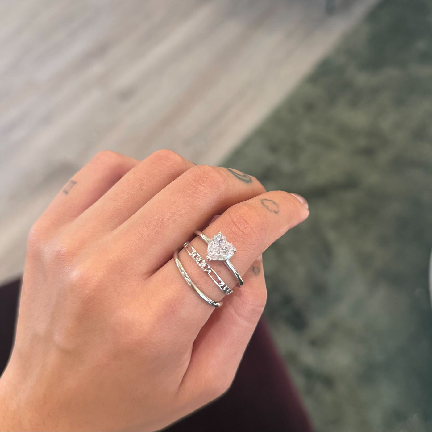 3 PACK SIZE 10 SILVER RINGS SS #1