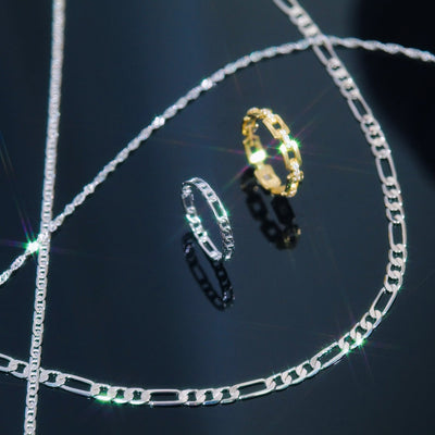 3 PACK SIZE 10 SILVER RINGS SS #1