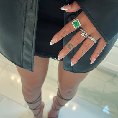 3 PACK SIZE 10 SILVER RINGS SS #1