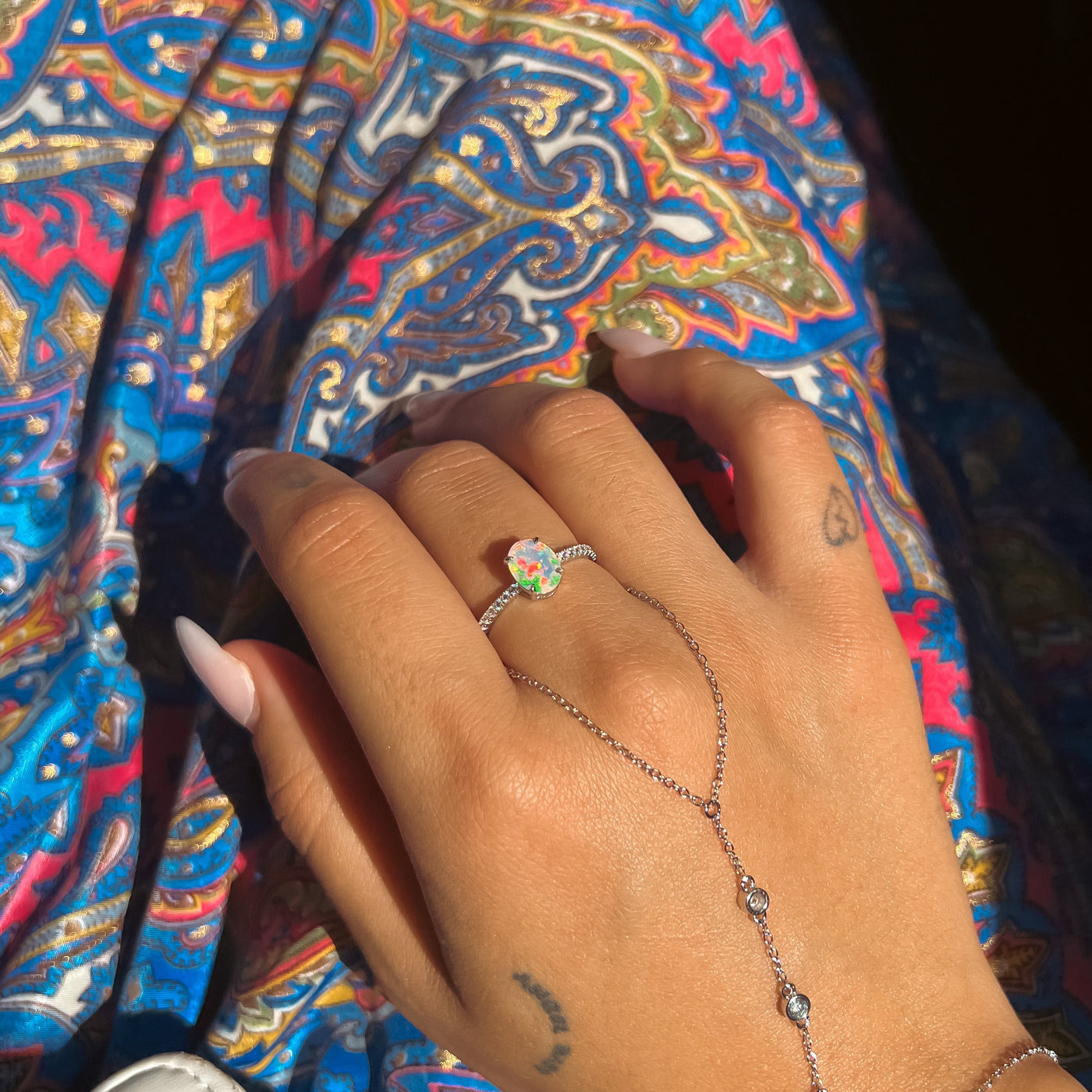 ETHIOPIAN OPAL SILVER JEWELRY PACK SIZE 7 SS