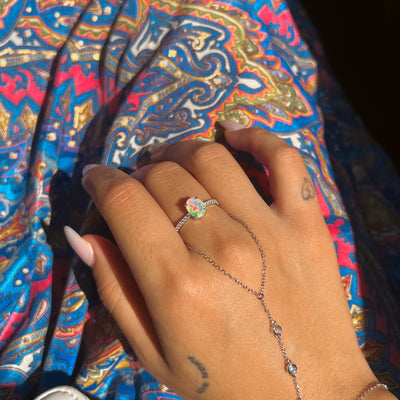 ETHIOPIAN OPAL SILVER JEWELRY PACK SIZE 7 SS