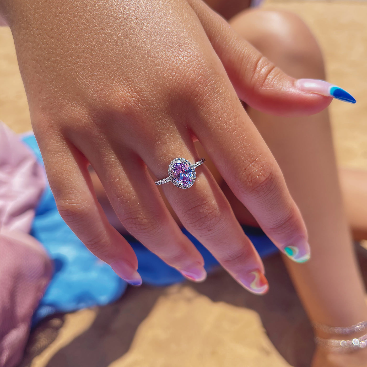 2 SIZE 5 SILVER RINGS SS