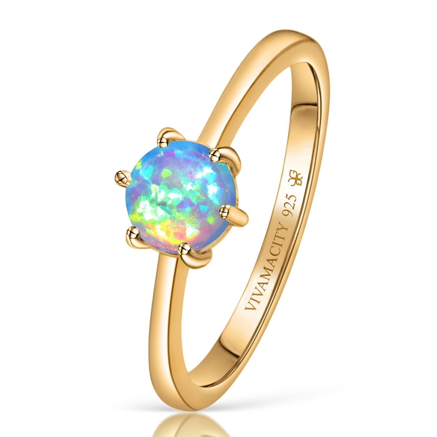 Bague Opale Blanche