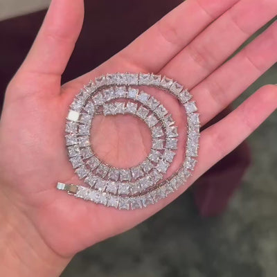 PRINCESS CUT NECKLACE SS