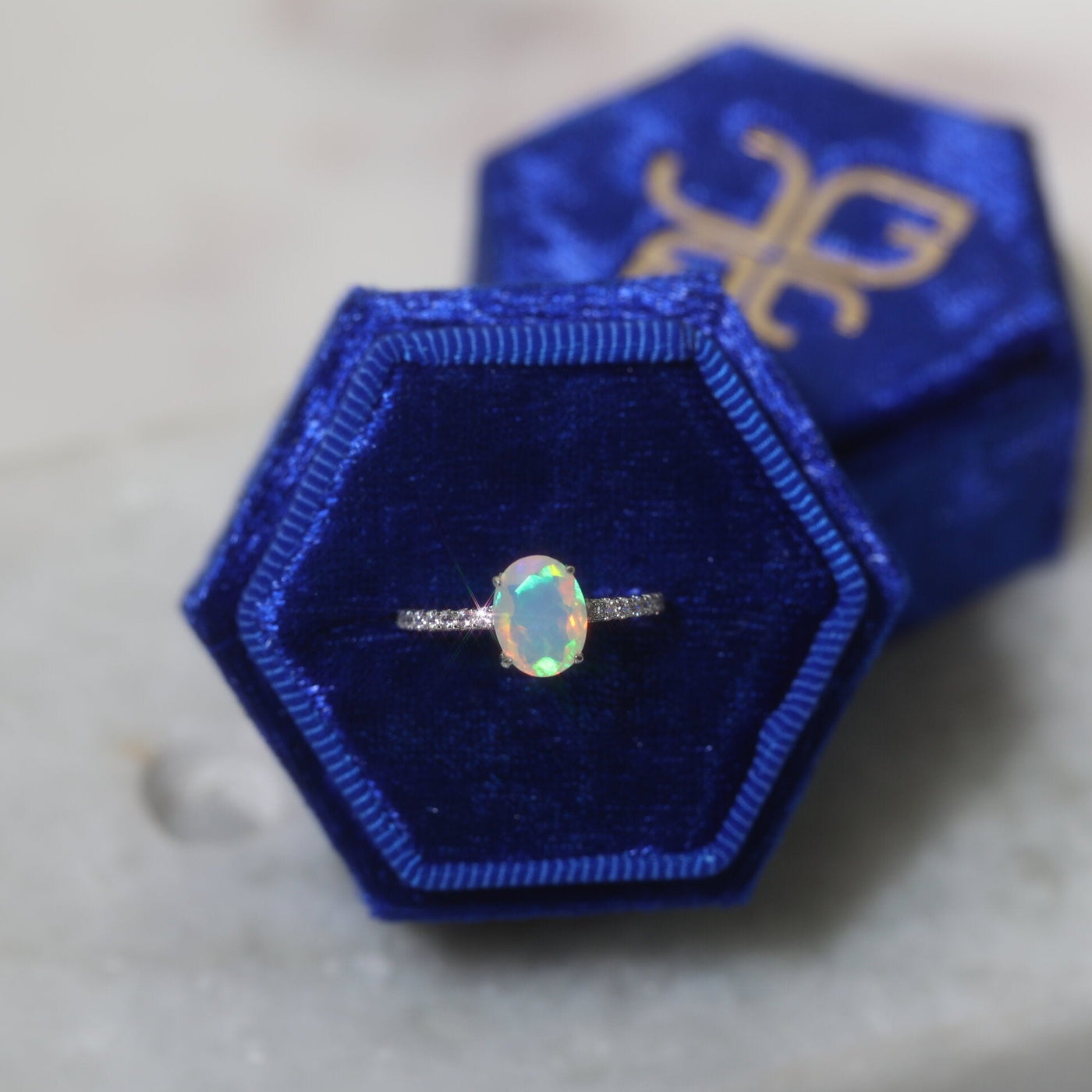 ETHIOPIAN OPAL SILVER JEWELRY PACK SIZE 7 SS