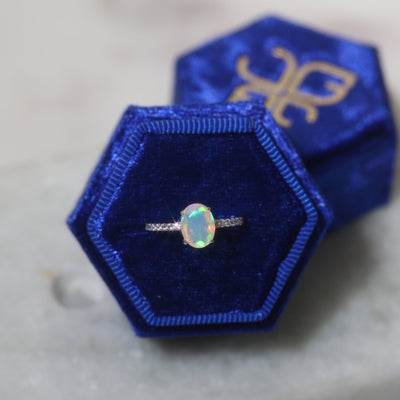 ETHIOPIAN OPAL SILVER JEWELRY PACK SIZE 7 SS