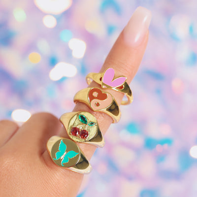 Anillo de beso de cereza