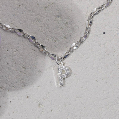 Gargantilla con inicial de diamante