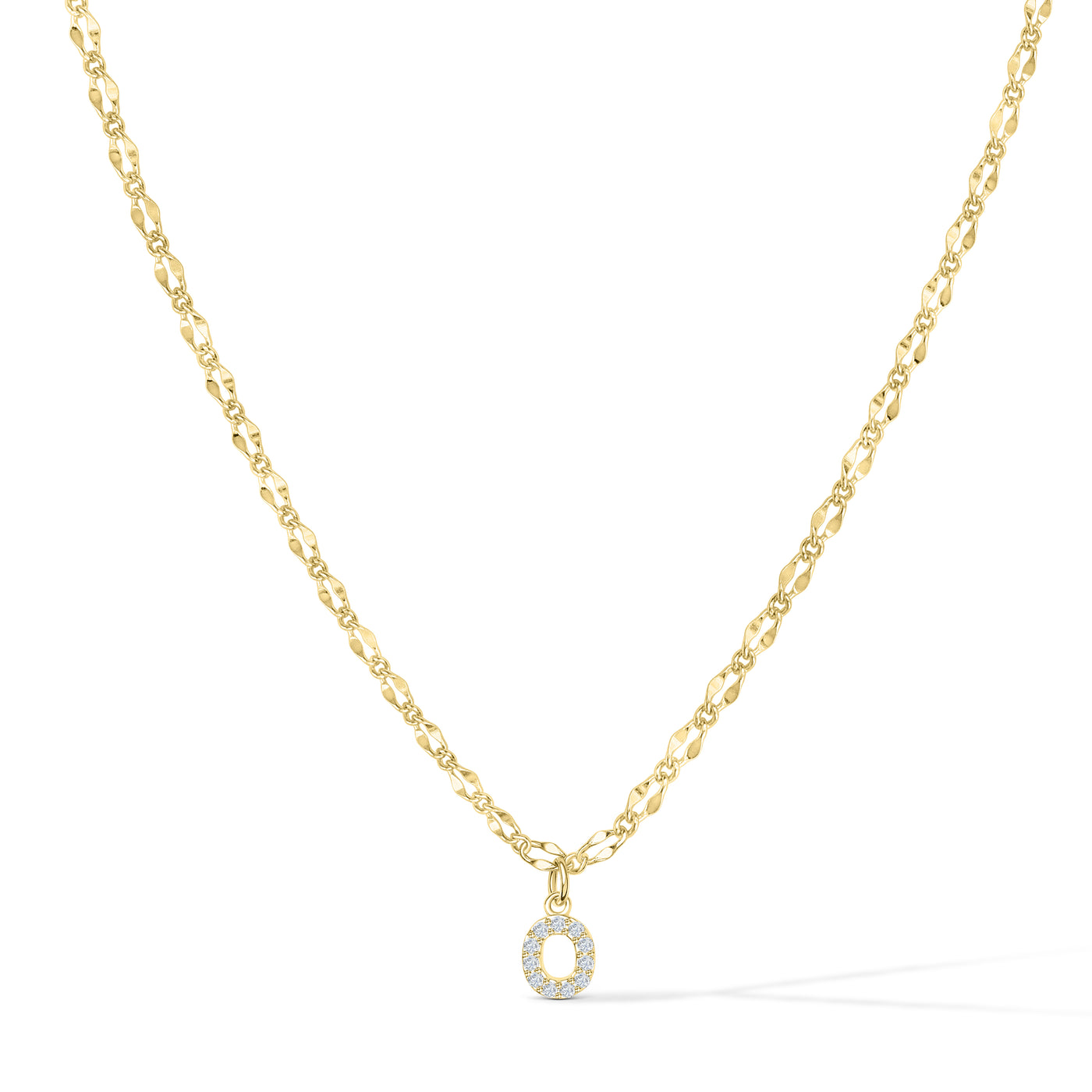 Gargantilla con inicial de diamante