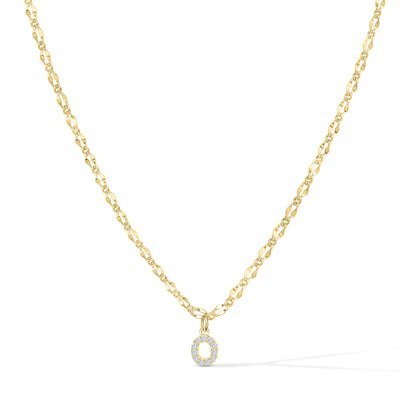 Gargantilla con inicial de diamante
