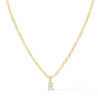 Gargantilla con inicial de diamante