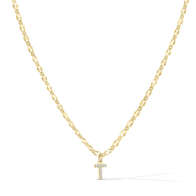 Gargantilla con inicial de diamante