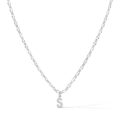 Gargantilla con inicial de diamante