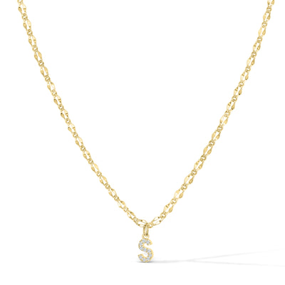 Gargantilla con inicial de diamante