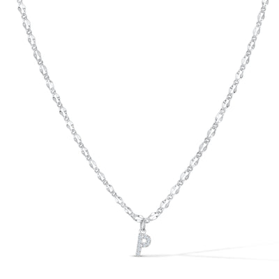 Gargantilla con inicial de diamante