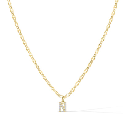Gargantilla con inicial de diamante