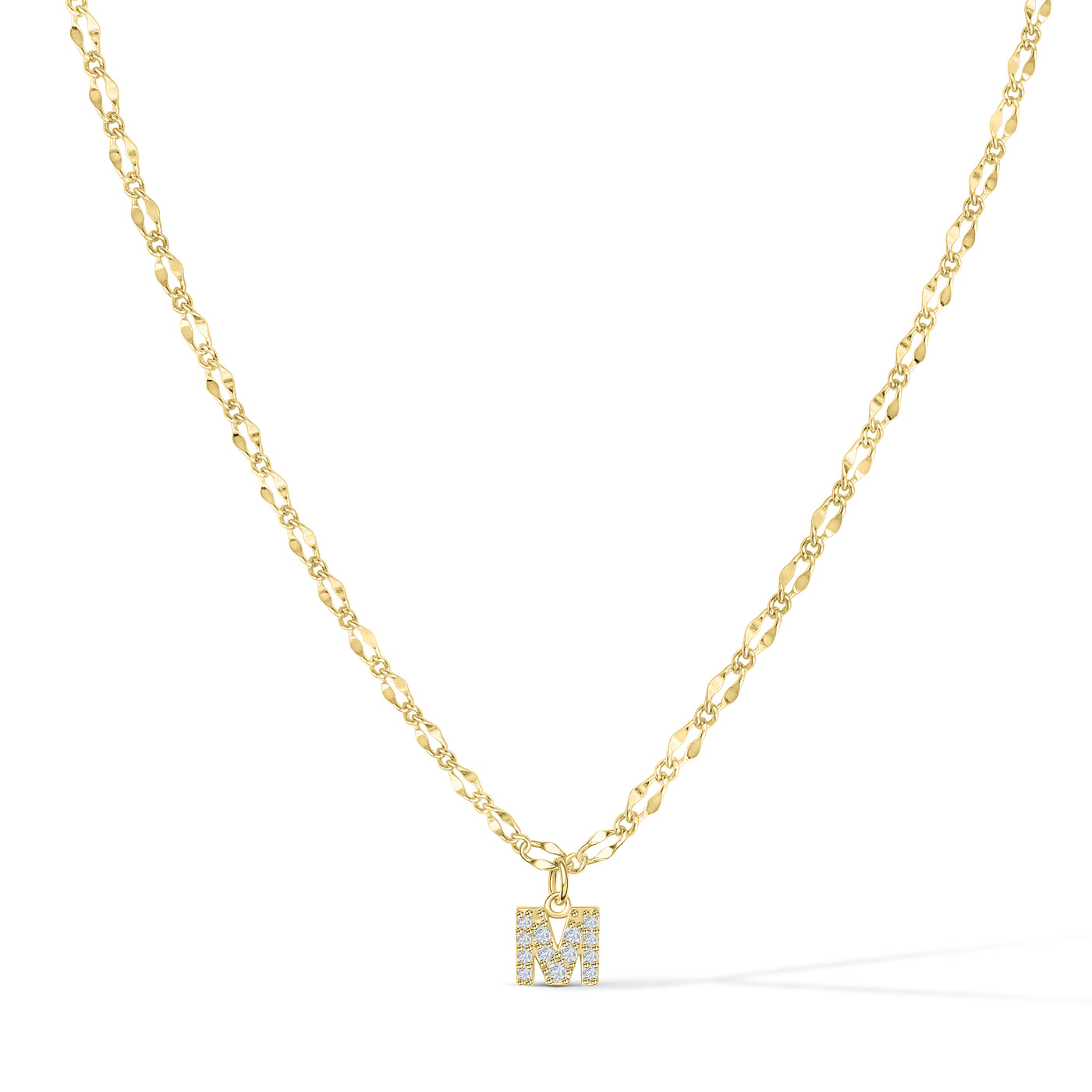 Gargantilla con inicial de diamante