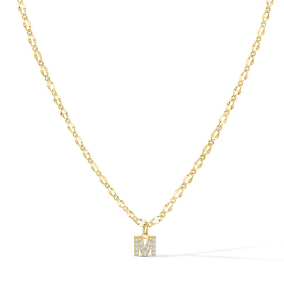 Gargantilla con inicial de diamante
