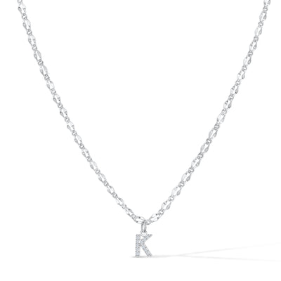 Gargantilla con inicial de diamante