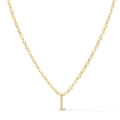 Gargantilla con inicial de diamante