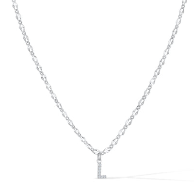 Gargantilla con inicial de diamante