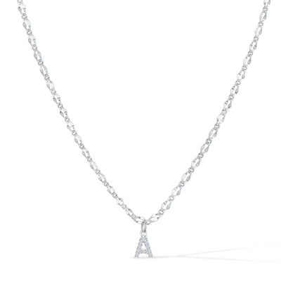Gargantilla con inicial de diamante