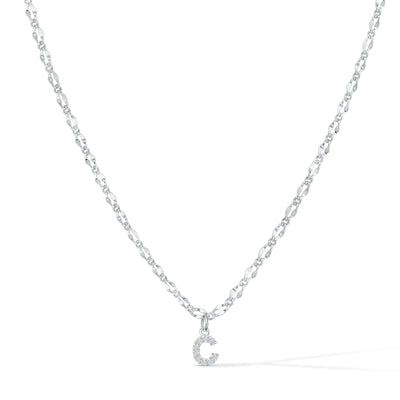 Gargantilla con inicial de diamante