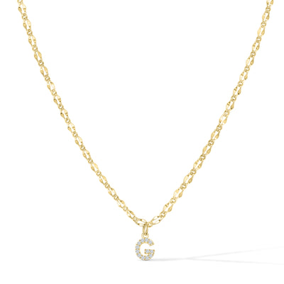 Gargantilla con inicial de diamante