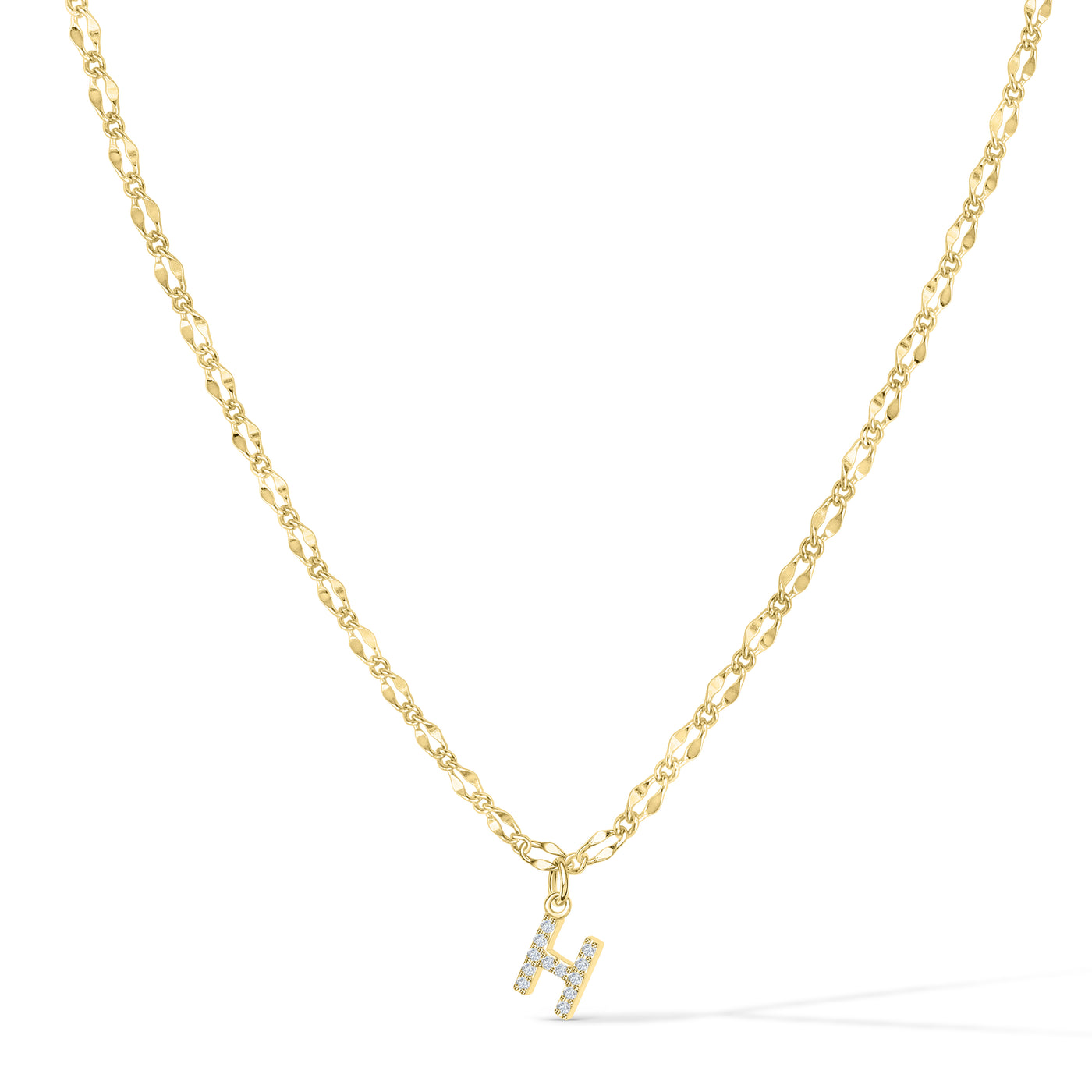 Gargantilla con inicial de diamante
