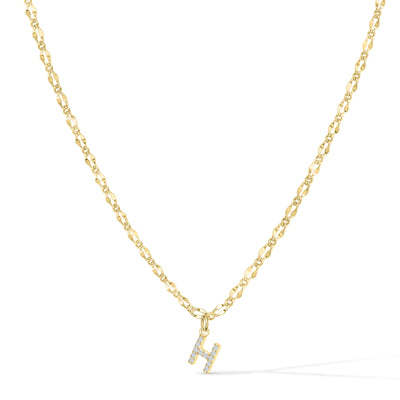 Gargantilla con inicial de diamante