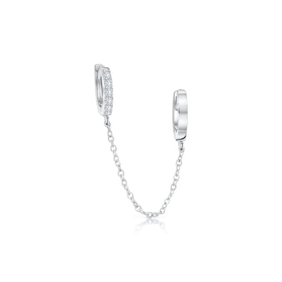 Chain'd Huggie Earring