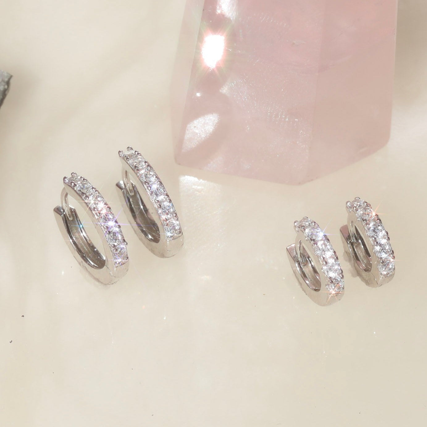 Diamant-Huggies-Set