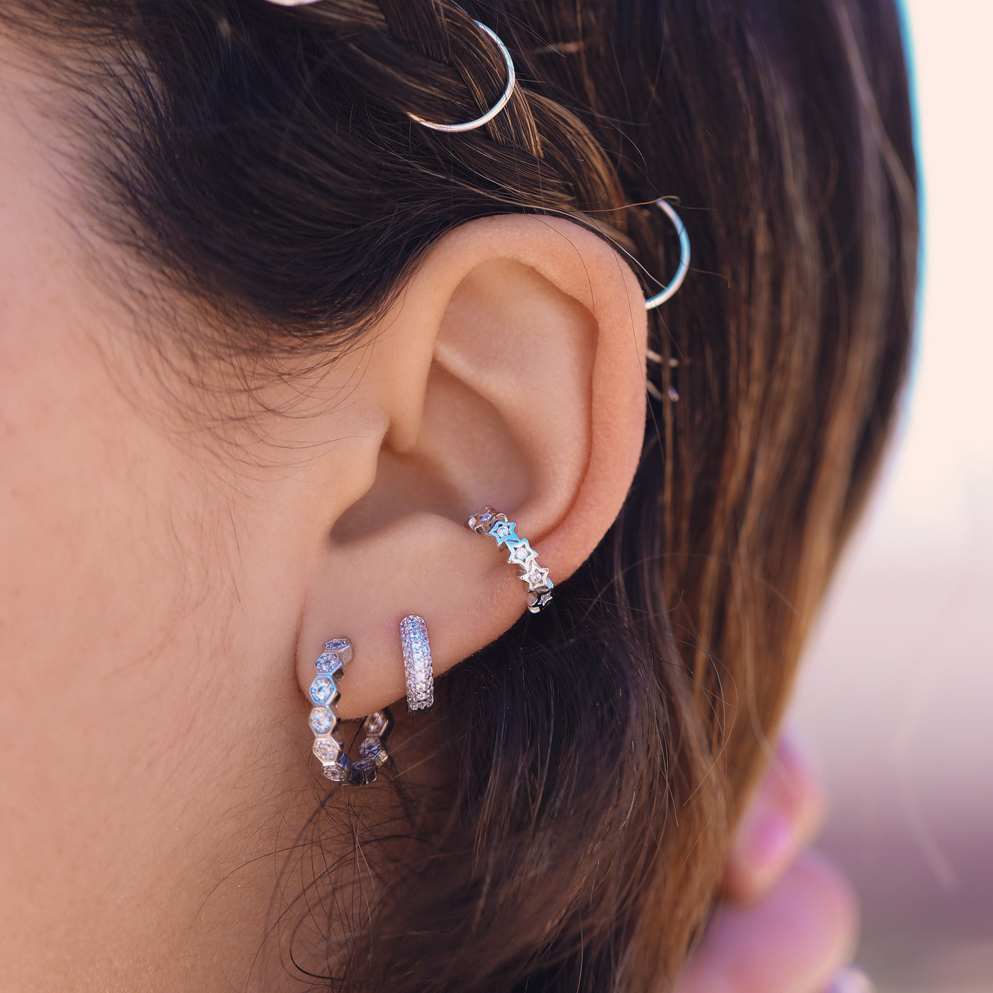 Starry Eyed Ear Cuff